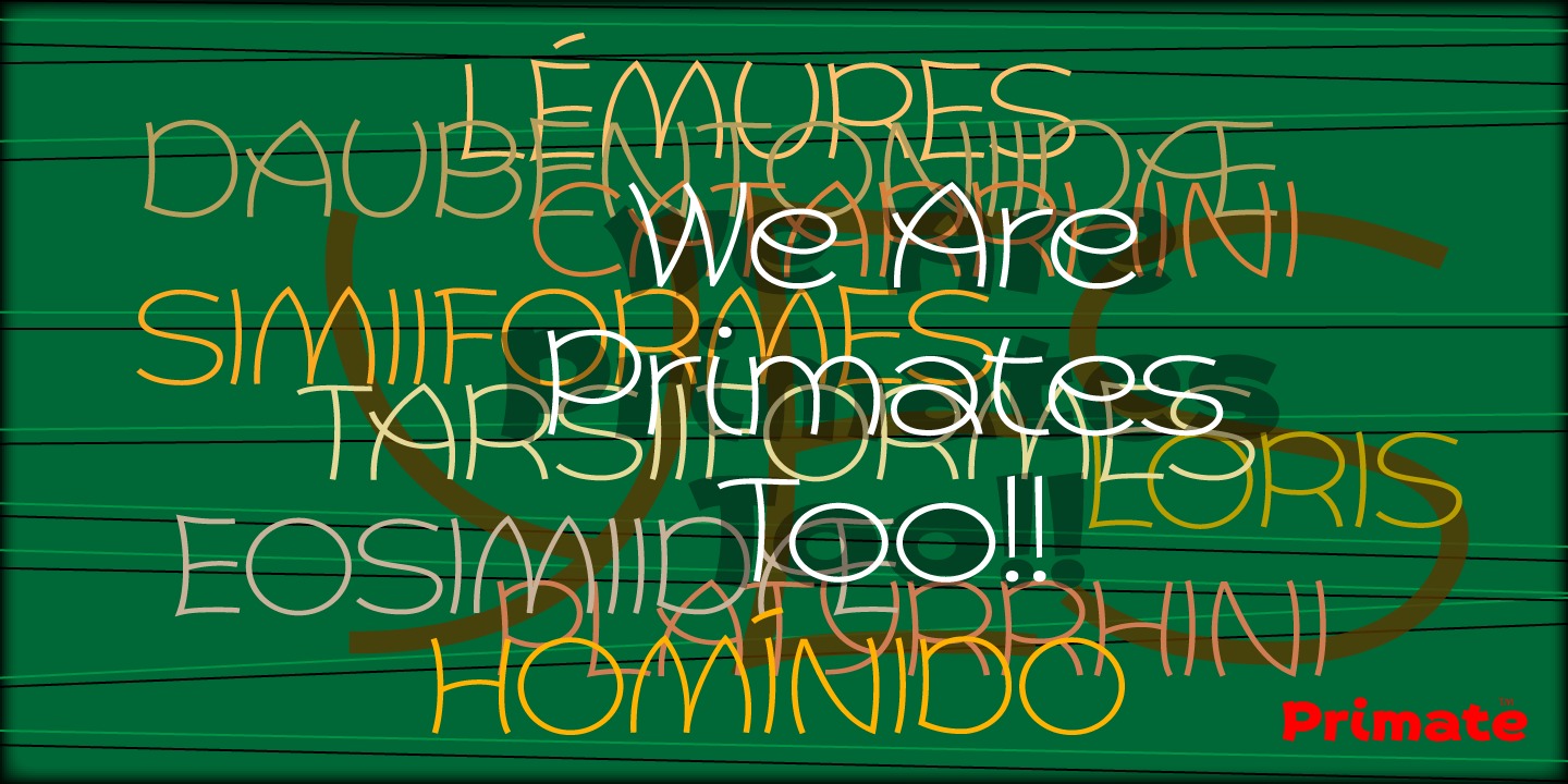 Primate Light Font preview